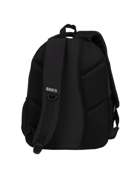 Ghiozdan scoala Derform BackUP PLB7W56, 4 fermoare, 45x32x23 cm, Negru
