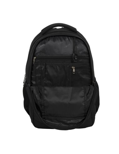 Ghiozdan scoala Derform BackUP PLB7W56, 4 fermoare, 45x32x23 cm, Negru