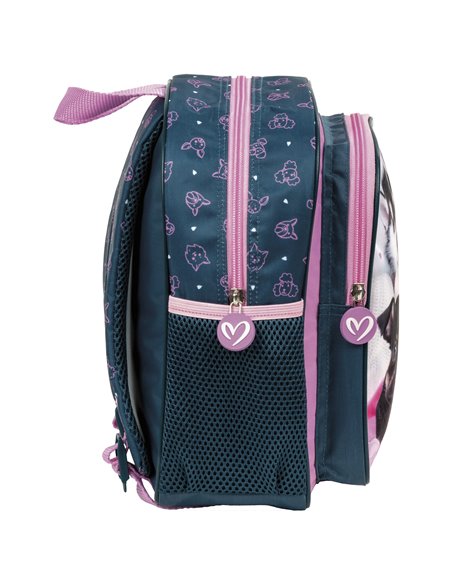 Ghiozdan gradinita cu 2 fermoare Derform Cleo&Frank PL11CF38, Cute dogs