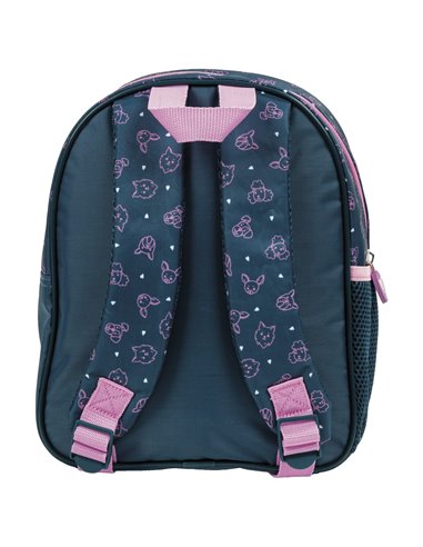 Ghiozdan gradinita cu 2 fermoare Derform Cleo&Frank PL11CF38, Cute dogs