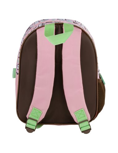 Ghiozdan gradinita cu 2 fermoare Derform PL11PA10, Motiv panda