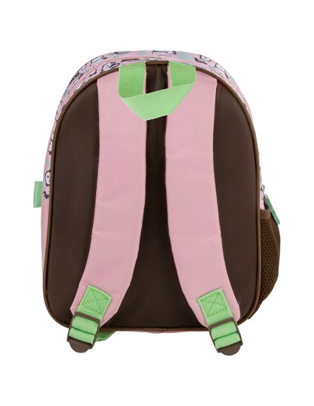 Ghiozdan gradinita cu 2 fermoare Derform PL11PA10, Motiv panda