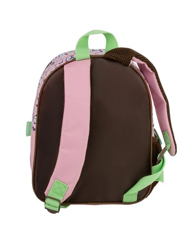 Ghiozdan gradinita cu 2 fermoare Derform PL11PA10, Motiv panda