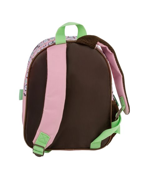 Ghiozdan gradinita cu 2 fermoare Derform PL11PA10, Motiv panda