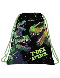 Sac incaltaminte Derform WODN20, 41 x 35 cm, Motiv T-REX attack