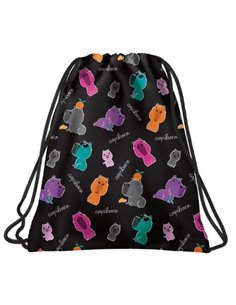 Sac incaltaminte Derform BackUP 6 - A06, 41 x 35 cm, Motiv Capybara