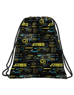 Sac incaltaminte Derform BackUP 7 - A50, 41 x 35 cm, Motiv Cyber Attack