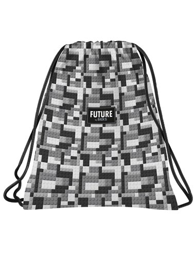 Sac incaltaminte Derform BackUP DF 38, 41 x 35 cm, Motiv Pixel Blocks