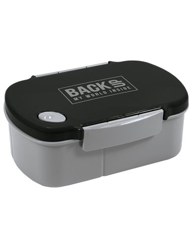 Cutie sandwich Derform BackUP 7 - B56, 19 x 13 x 7 cm, Negru/Gri