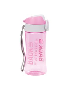 Sticla apa Derform BackUP 7 - A36, 0.4 L, Roz pastel