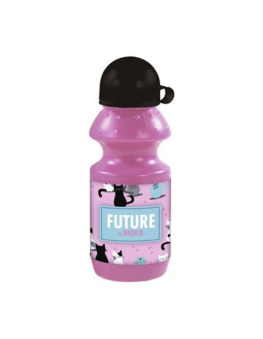 Sticla apa Derform BKDF22, 330 ml, Motiv cats