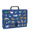 Mapa A4 cu maner Derform TRGAL, 33 x 25 x 10 cm, Motiv alfabet