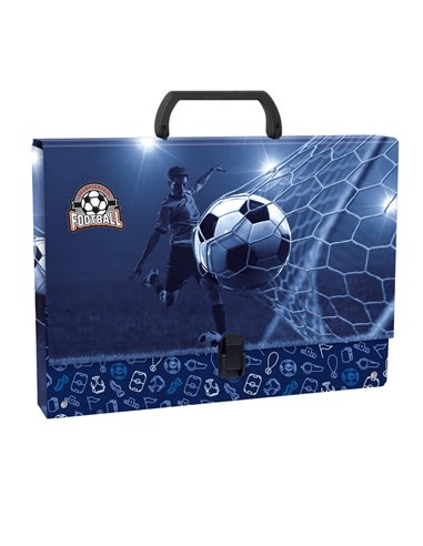 Mapa A4 cu maner Derform TTRPI19, 33 x 25 x 5 cm, Motiv football