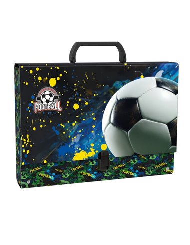 Mapa A4 cu maner Derform TTRPI20, 33 x 25 x 5 cm, Motiv football