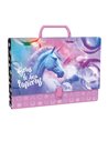 Mapa A4 cu maner Derform TTRJR15, 33 x 25 x 5 cm, Motiv unicorn