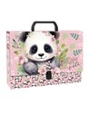 Mapa A4 cu maner Derform TRGPA10L, 33 x 25 x 10 cm, Motiv panda