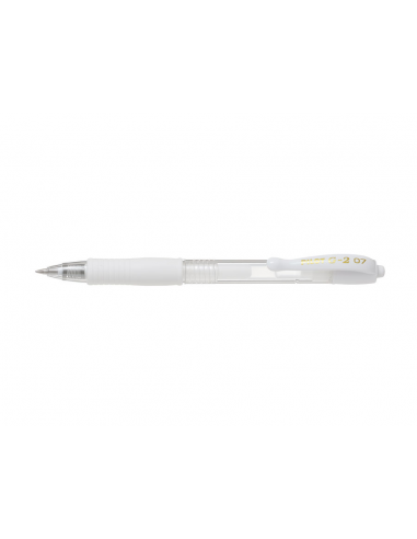 Pix cu gel Pilot G2 Pastel 0.7 mm - Alb,PBL-G2-7P-