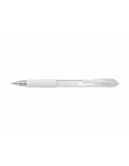 Pix cu gel Pilot G2 Pastel 0.7 mm - Alb,PBL-G2-7P-