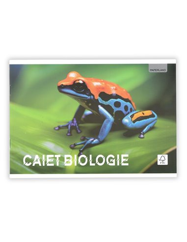 Caiet biologie Paperland, 24 file, 60g/mp, coperta lucioasa
