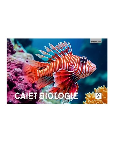 Caiet biologie Paperland, 24 file, 60g/mp, coperta lucioasa