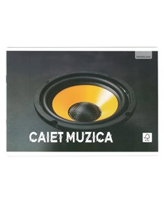 Caiet muzica Paperland, 24 file, 60g/mp, coperta lucioasa