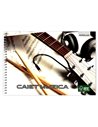 Caiet muzica A4 cu spira Paperland, 36 file, 80g/mp, orizontal (landscape), coperta carton