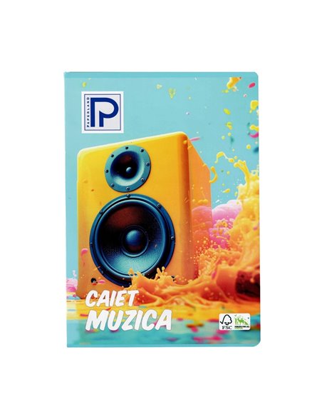 Caiet muzica A4 Paperland, 24 file, vertical (portrait), coperta lucioasa