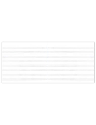 Caiet muzica A4 Paperland, 24 file, 70g/mp, orizontal (landscape), coperta carton