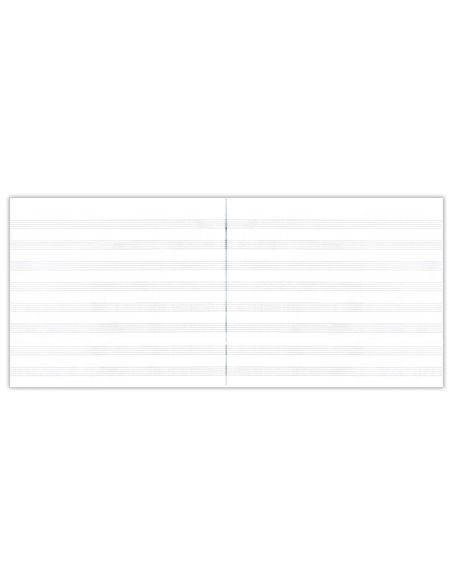 Caiet muzica A4 Paperland, 24 file, 70g/mp, orizontal (landscape), coperta carton