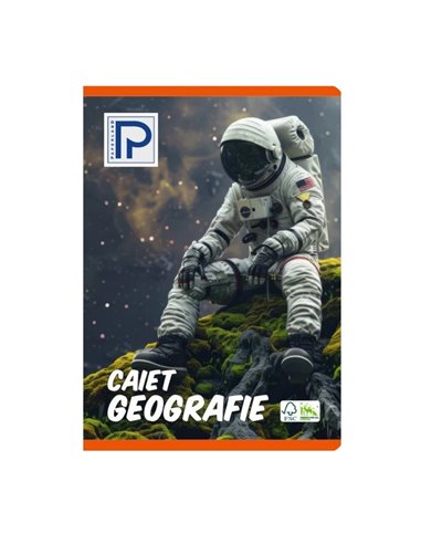 Caiet geografie A4 Paperland, 24 file, vertical (portrait), coperta lucioasa