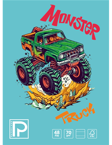 Caiet A5 Paperland, 48 file, 70g/mp, dictando, coperta lucioasa, Diverse modele