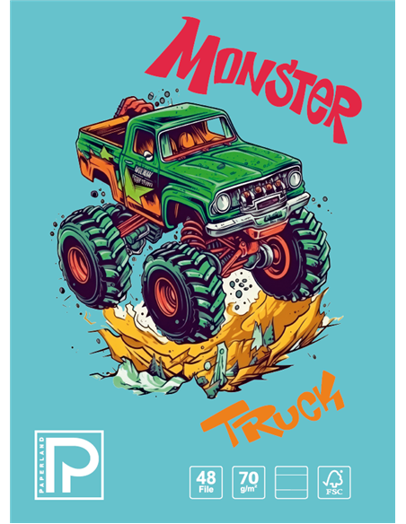 Caiet A5 Paperland, 48 file, 70g/mp, dictando, coperta lucioasa, Diverse modele