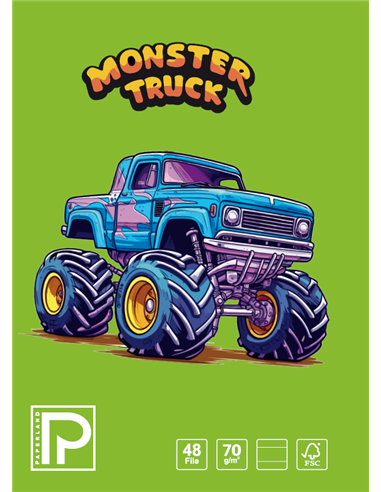 Caiet A5 Paperland, 48 file, 70g/mp, dictando, coperta lucioasa, Diverse modele