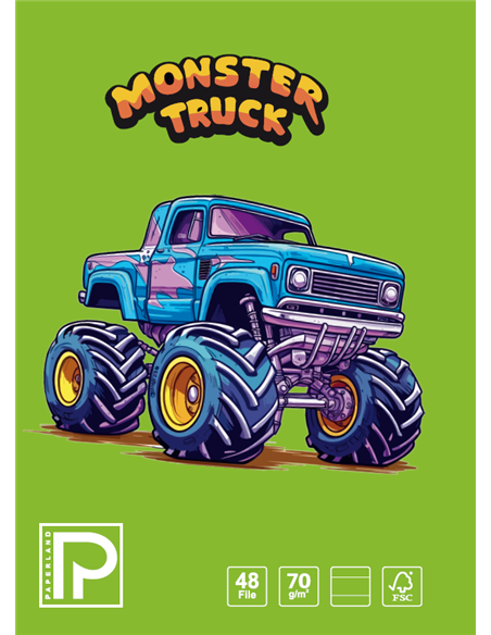 Caiet A5 Paperland, 48 file, 70g/mp, dictando, coperta lucioasa, Diverse modele