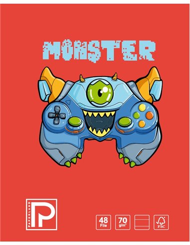 Caiet A5 Paperland, 48 file, 70g/mp, dictando, coperta lucioasa, Diverse modele