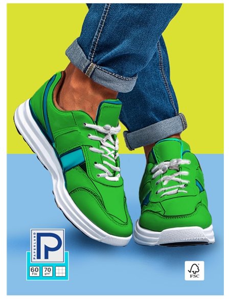 Caiet A4 Paperland, 60 file, 70g/mp, matematica, coperta lucioasa, Diverse modele