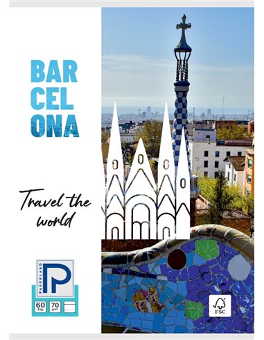 Caiet A4 Paperland, 60 file, 70g/mp, dictando, coperta lucioasa, Motiv steps