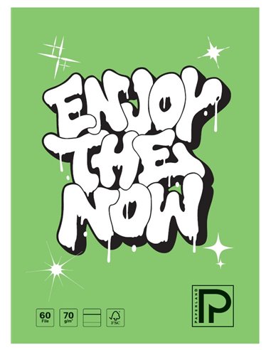 Caiet A4 Paperland, 60 file, 70g/mp, dictando, coperta lucioasa, Motiv steps