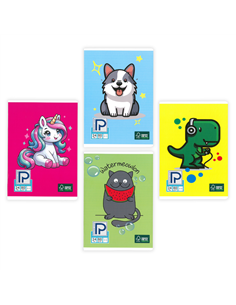 Caiet A5 pentru incepatori, 24 file, 80g/mp, patratele de 10 x 10 mm