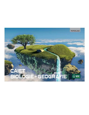 Caiet biologie - geografie A4 Paperland, 16 file, orizontal (landscape), coperta carton
