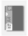 Caiet A4 cu spira Paperland, 80 file, 70g/mp, dictando, coperta plastic, Diverse culori
