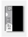 Caiet A4 cu spira Paperland, 80 file, 70g/mp, dictando, coperta plastic, Diverse culori