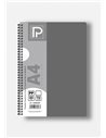 Caiet A4 cu spira Paperland, 80 file, 70g/mp, matematica, coperta plastic, Diverse culori