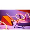 Stilou Faber-Castell Poly Pen Flow FC241019, penita M, Violet/Portocaliu gradient