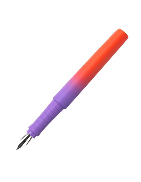 Stilou Faber-Castell Poly Pen Flow FC241019, penita M, Violet/Portocaliu gradient