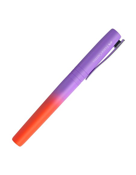 Stilou Faber-Castell Poly Pen Flow FC241019, penita M, Violet/Portocaliu gradient