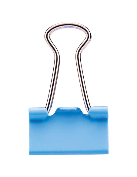 Clips hartie color Deli DLE8555A, 19 mm, 40 buc/cutie plastic