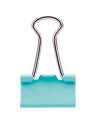 Clips hartie color Deli DLE8555A, 19 mm, 40 buc/cutie plastic