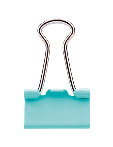 Clips hartie color Deli DLE8555A, 19 mm, 40 buc/cutie plastic