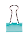 Clips hartie color Deli DLE8555A, 19 mm, 40 buc/cutie plastic
